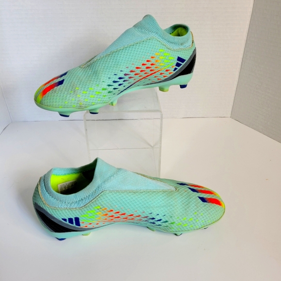 adidas Other - Adidas Youth X Speed Portal.3 Soccer Cleats - Aqua/Red/Blue GW8472 Size 3.5